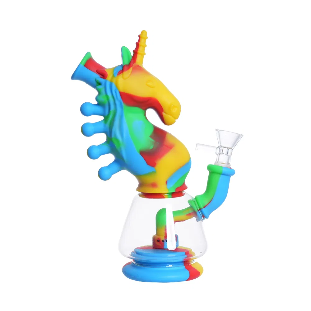 8.5" Magical & Mystical Unicorn Design Smoking Water Pipe