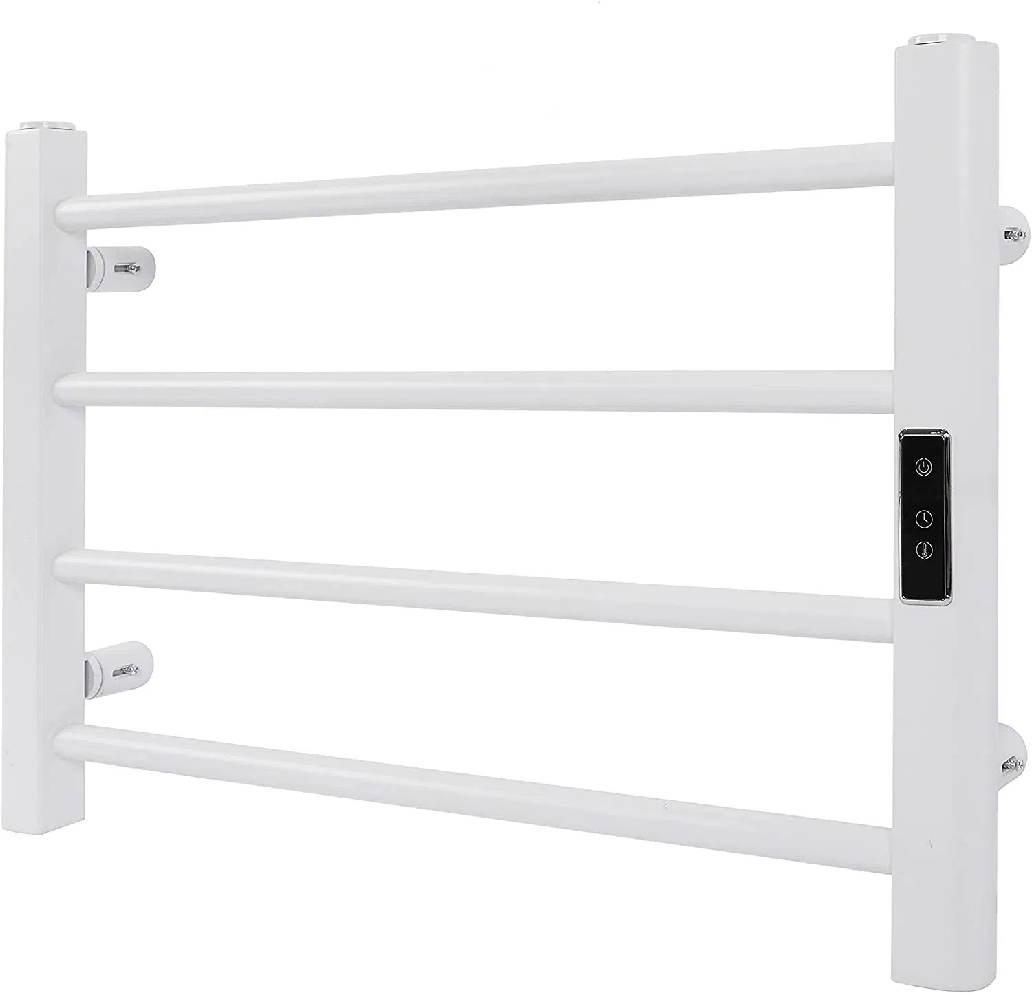 Towel Warmer with Built-in Timer 4 Bars Electric Stainless Steel Heated Towel Racks