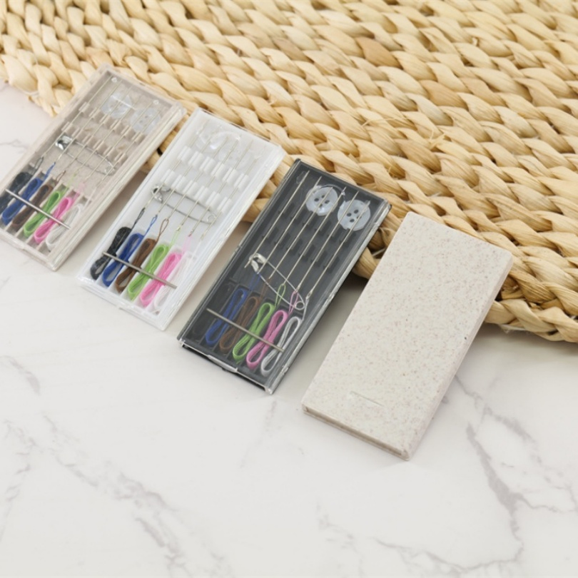 Sewing Box for Hotel Amenities with Quality Threads, Needles, and Buttons