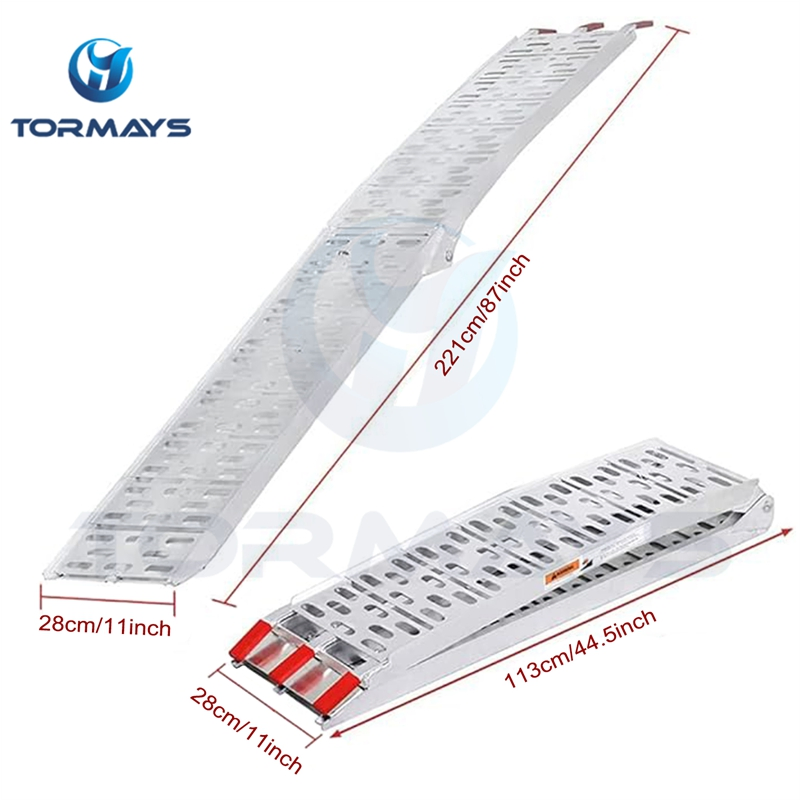 Алюминиевая погрузочная рампа для мотоциклов с удобной резиновой ручкой