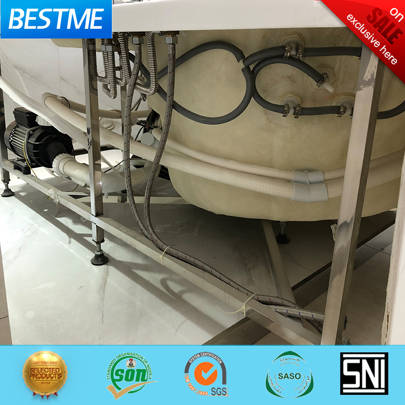 Угловая акриловая ванна с гидромассажем и аэромассажем KB-362