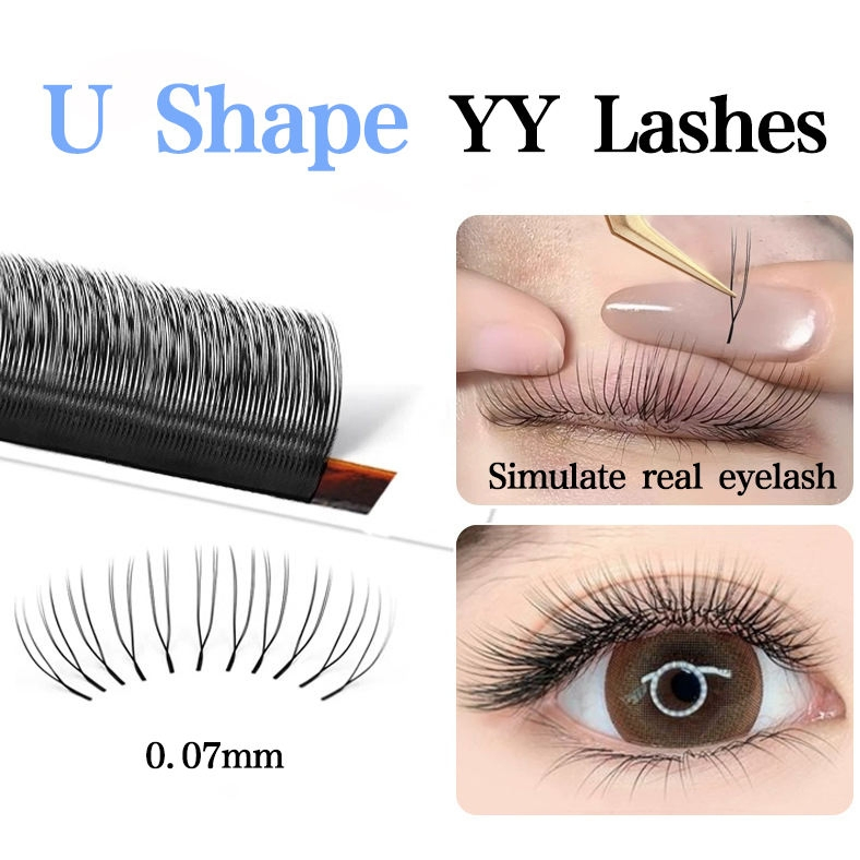 0.07mm 3D 4D 5D Clover Lashes 6D 7D 8d W Shape 8-15mm Clover Eyelashes