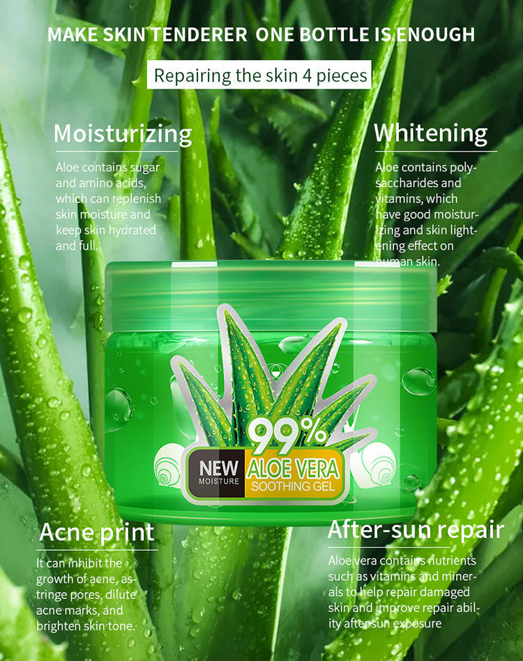 Aixin Cosmetics Skin Care After Sun Repair Moisturizing Beauty Cream Aloe Vera Gel
