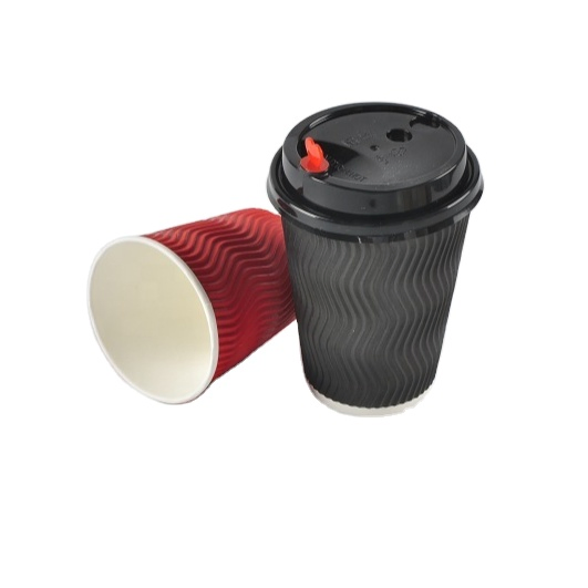 8oz Disposable Stripe Espresso Paper Cups for Coffee