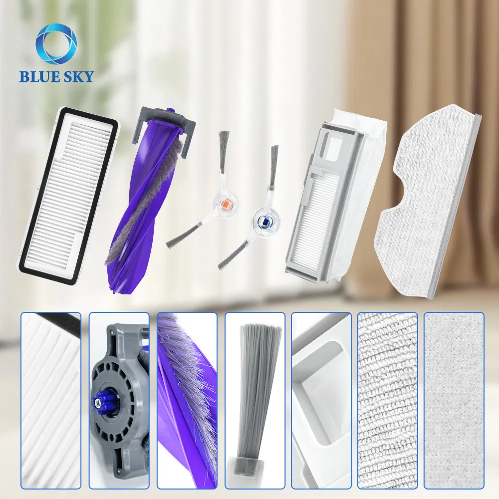 HEPA Filter &amp; Brush &amp; Bag &amp; Mop Cloth Replacement for Narwal Freo X Plus Robot Vacuum Cleaner Parts