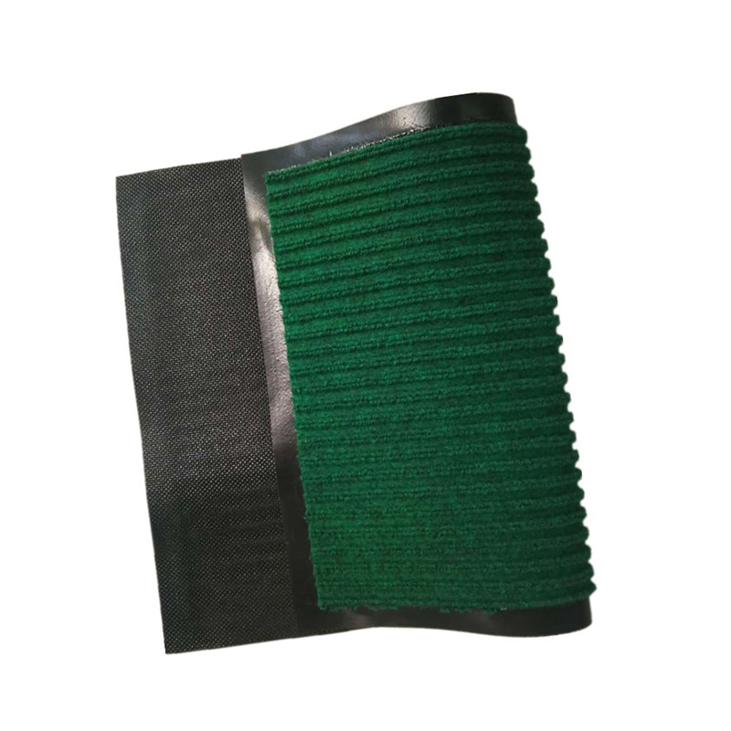 Tough Rib Entrance Mats/ Ribbed Grey/Black Non Slip Door Mat Rubber Backed Runner Barrier Mats Rug Kitchen Mat (60 X 80 CM)