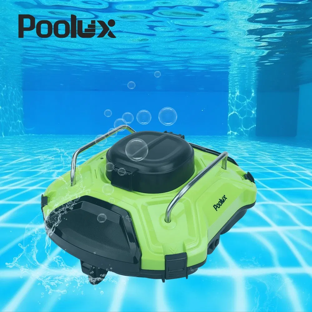 2025 Poolux Electric Swimming Pool Robot Cleaner Wireless Automatic Robotic Vacuum Cleaner Cordless Wall Climbing Robot
