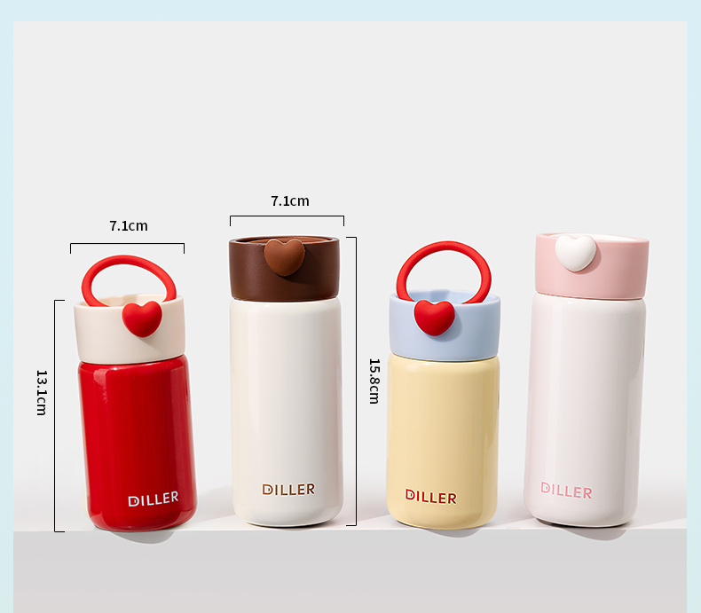 Термос Diller SUS316 с ручкой, 200/280 мл