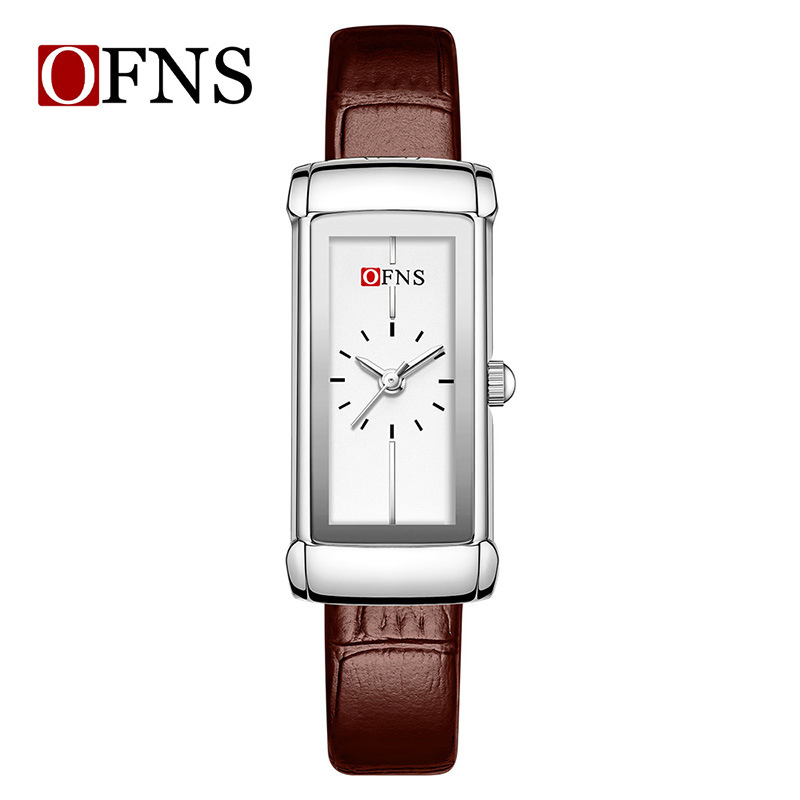 Vintage-Style Women's Rectangle Quartz Watch Minimalist Waterproof Versatile Elegant Dress Wristwatch