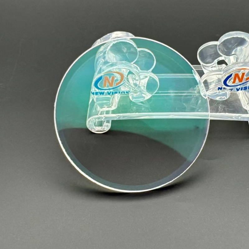 Ultra-Thin 1.74 Mr-174 Photochromic Grey Fsv Hmc Green 75mm Optical Eyewear Lens