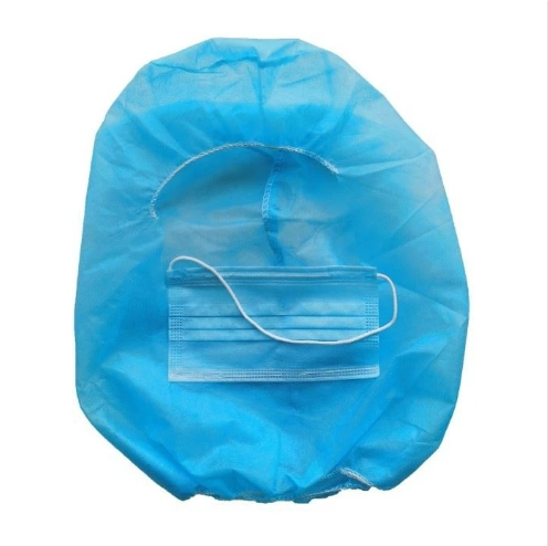 Disposable Non Woven Astronaut Cap Head and Mouth Cover with Universal Size