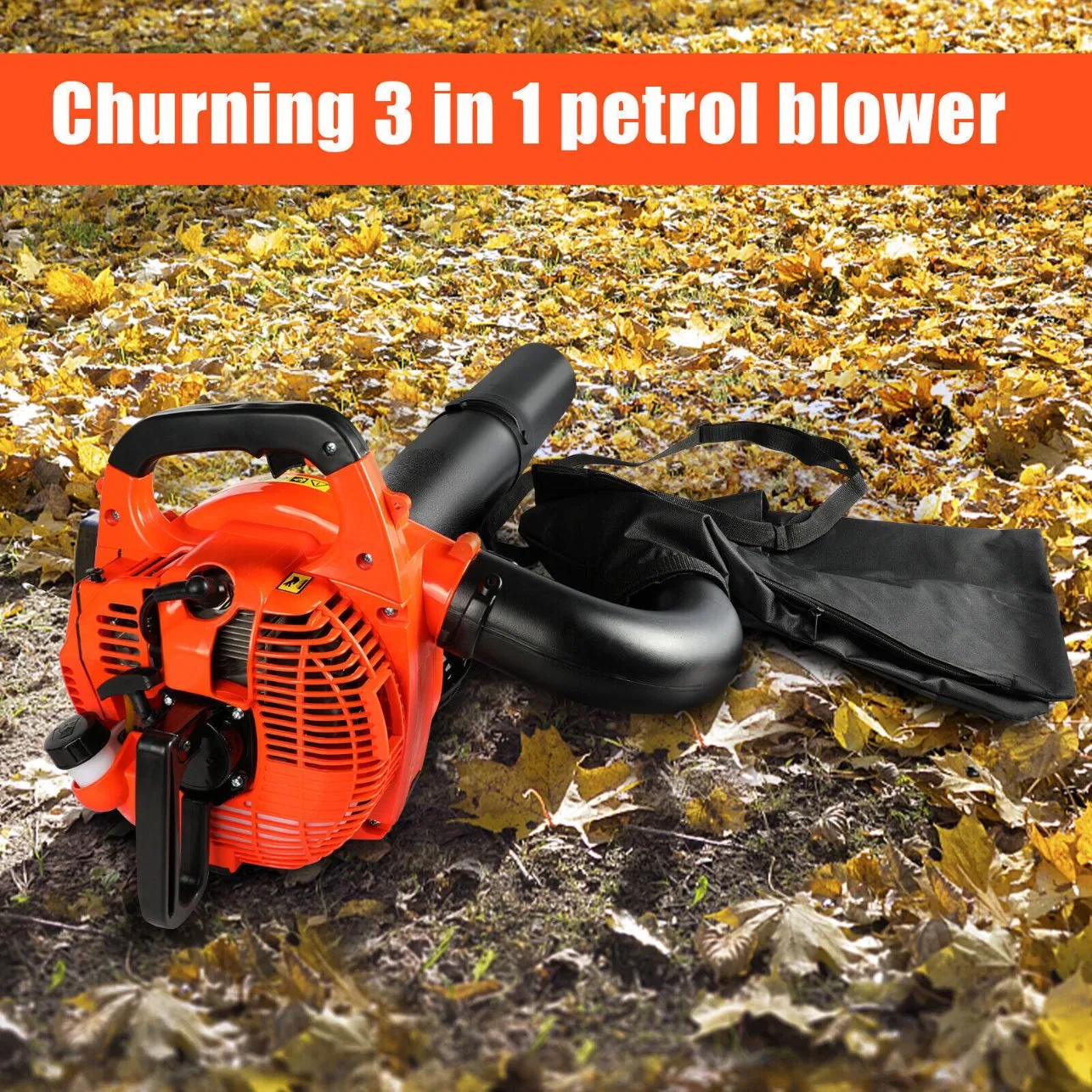 3-in-1 Gas Powered Leaf Blower Handheld Petrol Blower Vacuum Mulcher Shredder