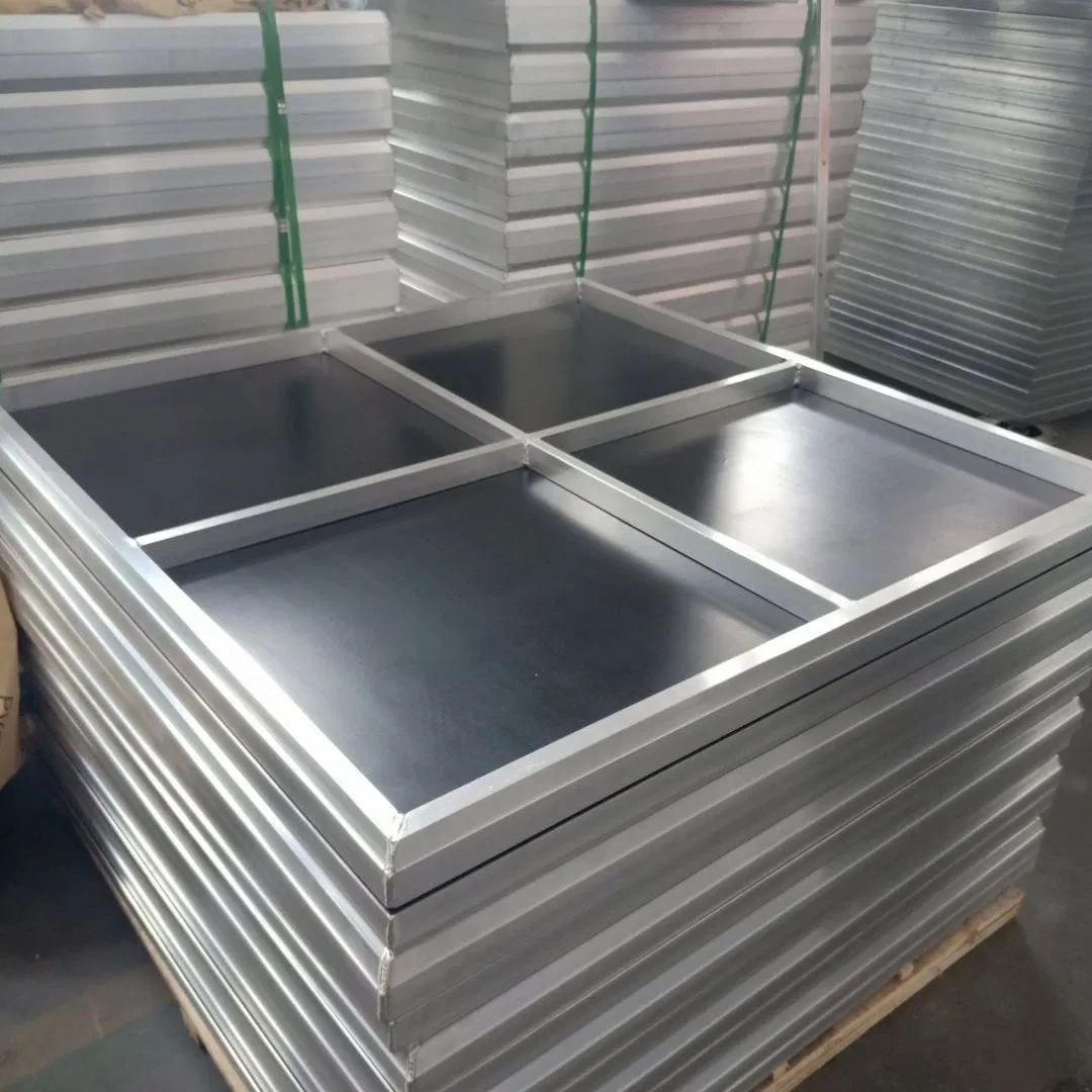 Lightweight Red Aluminum Stage Platform for Mobile Events and Shows