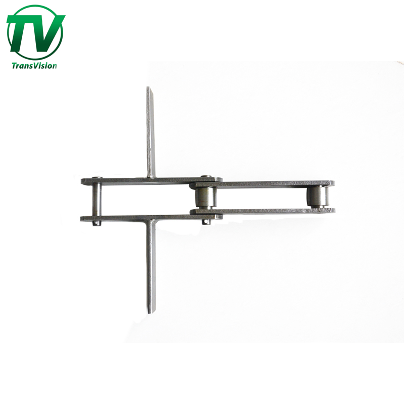 Конвейерная цепь с навесным скребком, двойной шаг