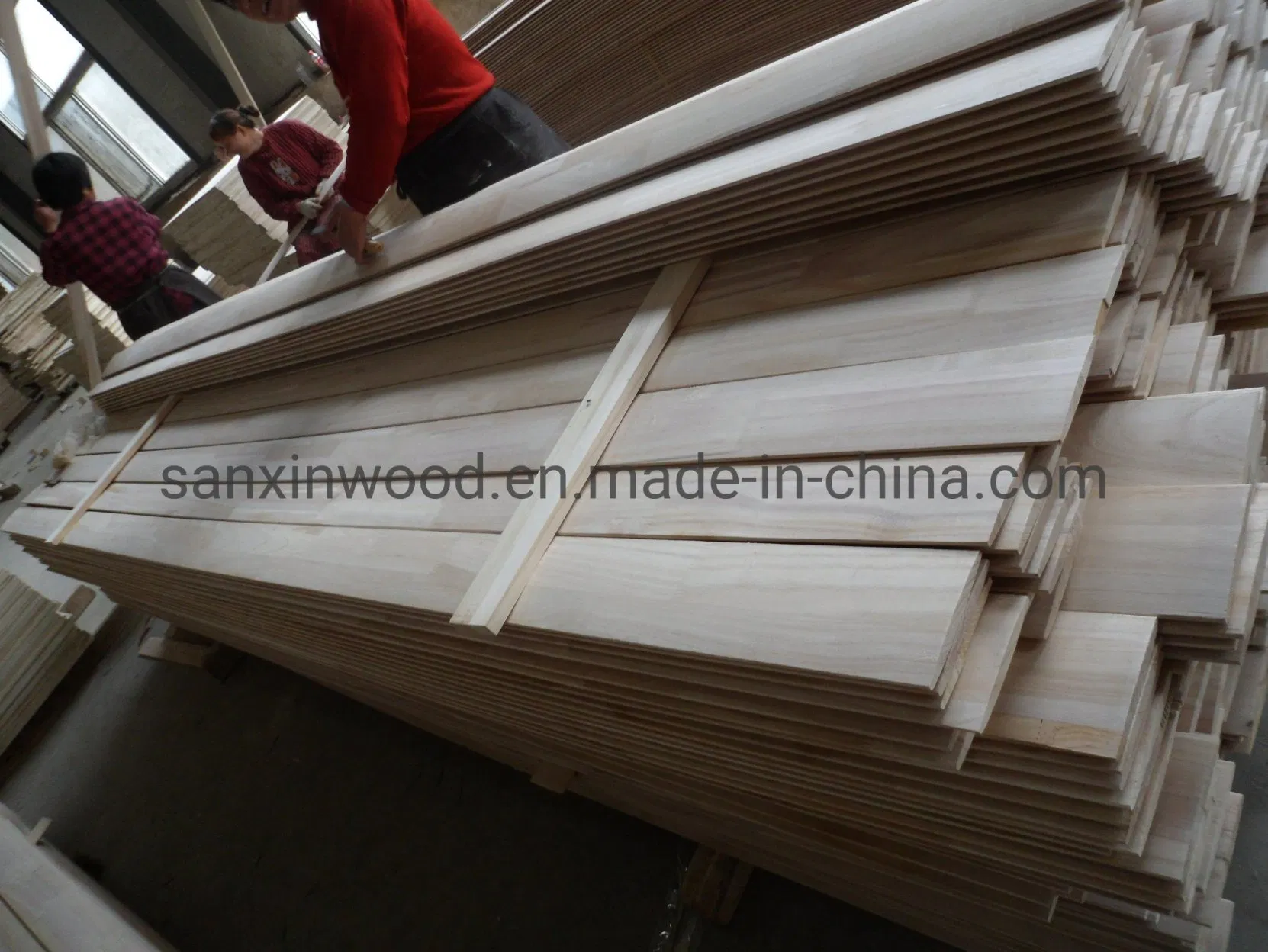 Paulownia Wood Solid Doors Core Panel Puerta Paulownia Finger Joint Lumber Boards