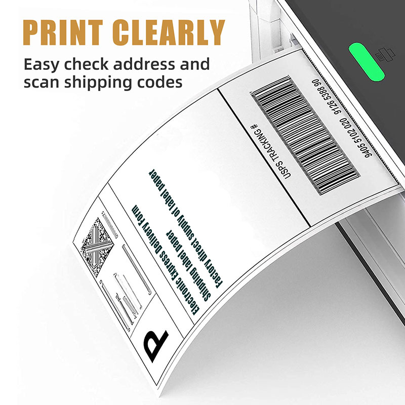 Premium Waterproof A6 Direct Thermal Shipping Labels for Easy Printing