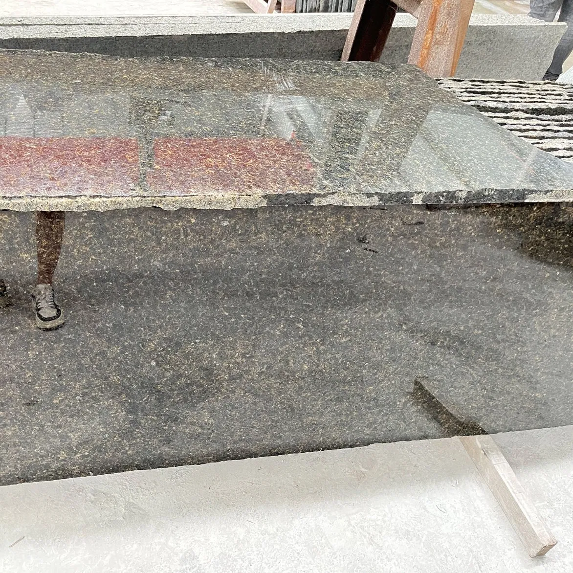 Top Sales Brazil Stone Uba Tuba Green Kitchen Granite Tiles for Building Projects