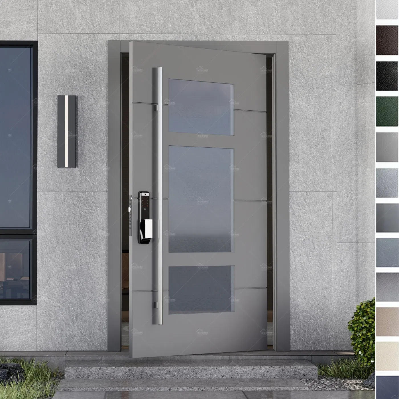 China Top Manufacturer Whoelsale Anti-Theft Anti-Pry Smart Lock Entrance Pivot Security Front Door