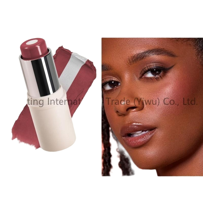 Blush Face Powder, Baked Mineral Powder Blush & Highlighter, Soft Velvet Texture Highlight Face Pinkish Baby Cheeks