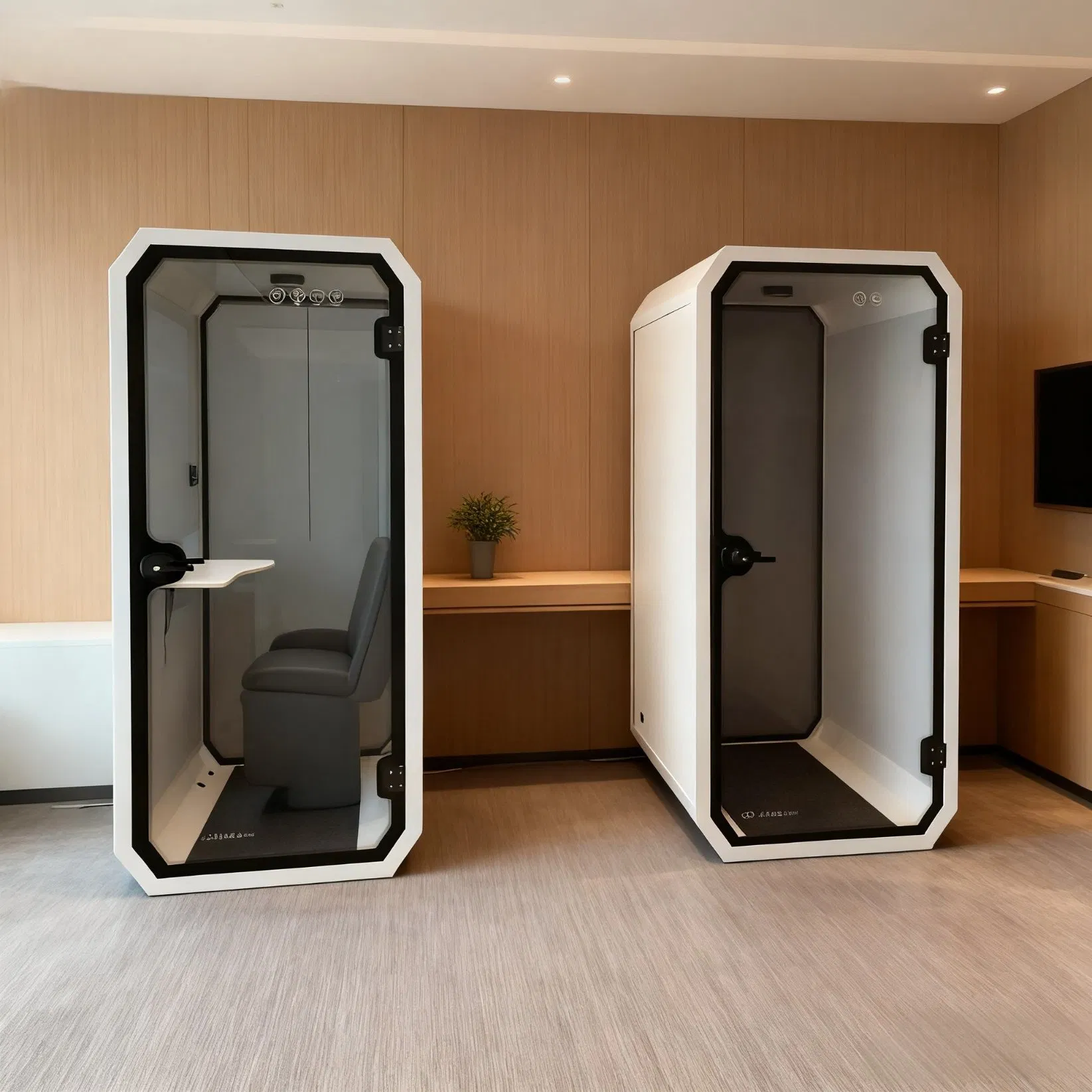 Easy Install Office Pod Portable Soundproof Cabin Container House Mobile Phone Booth