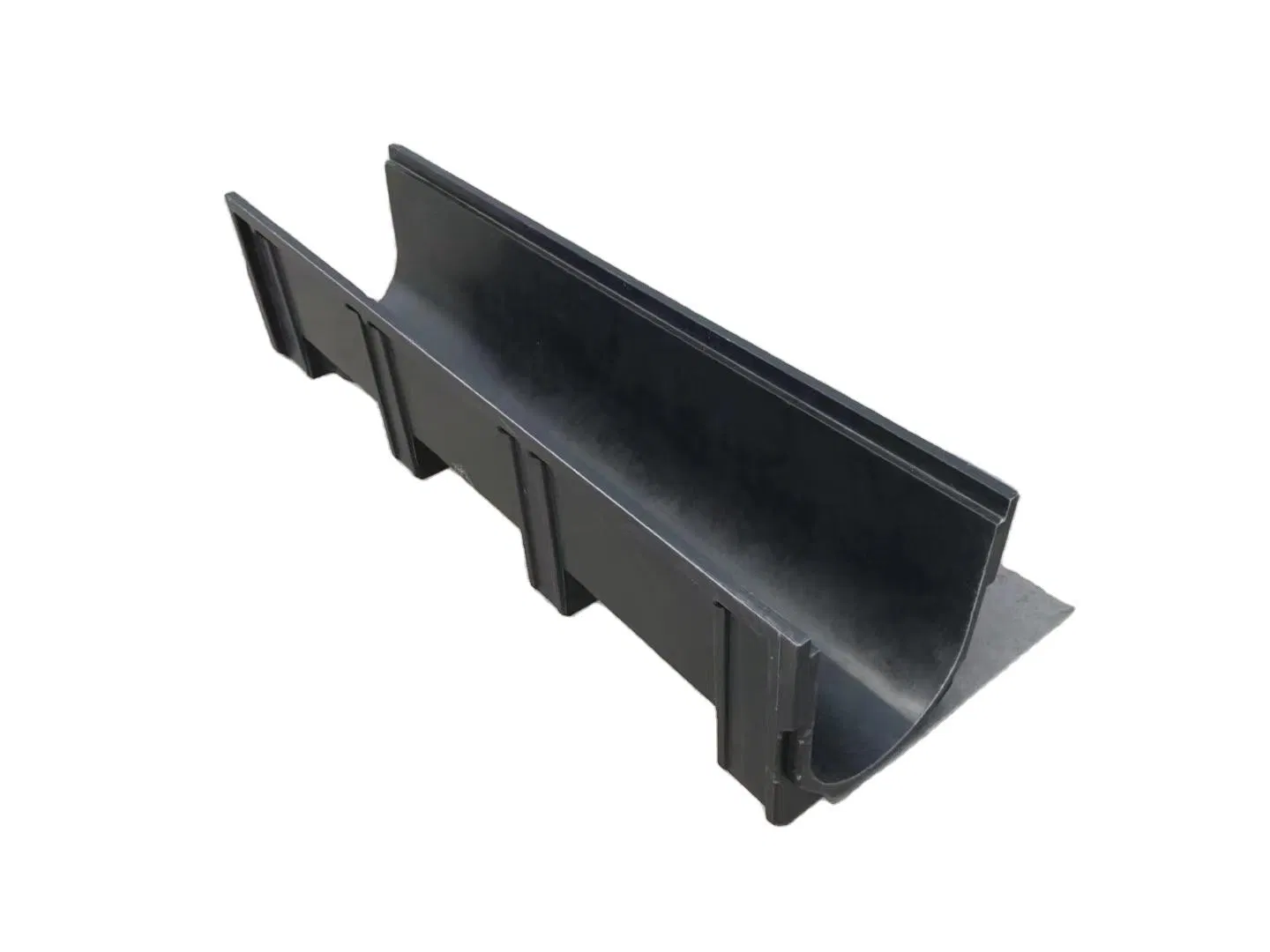 High Strength Anti-Corrosive Resin Fiber Rainwater Drain Plastic Drainage Channel Fiberglass Drainage Gutter FRP Drainage Outdoor Drainage Ditch with Grating