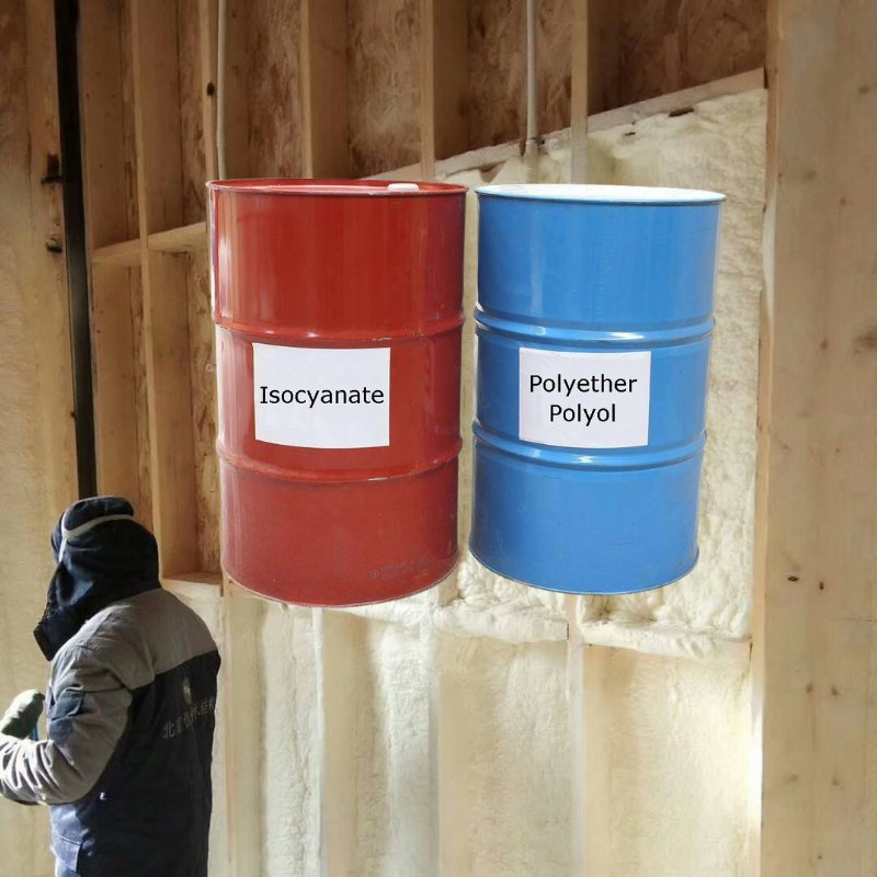 Ton Barrel IBC Insulation Internal and External Door Spraying Building Use Chemicals Closed Cell Polyurethane Foam