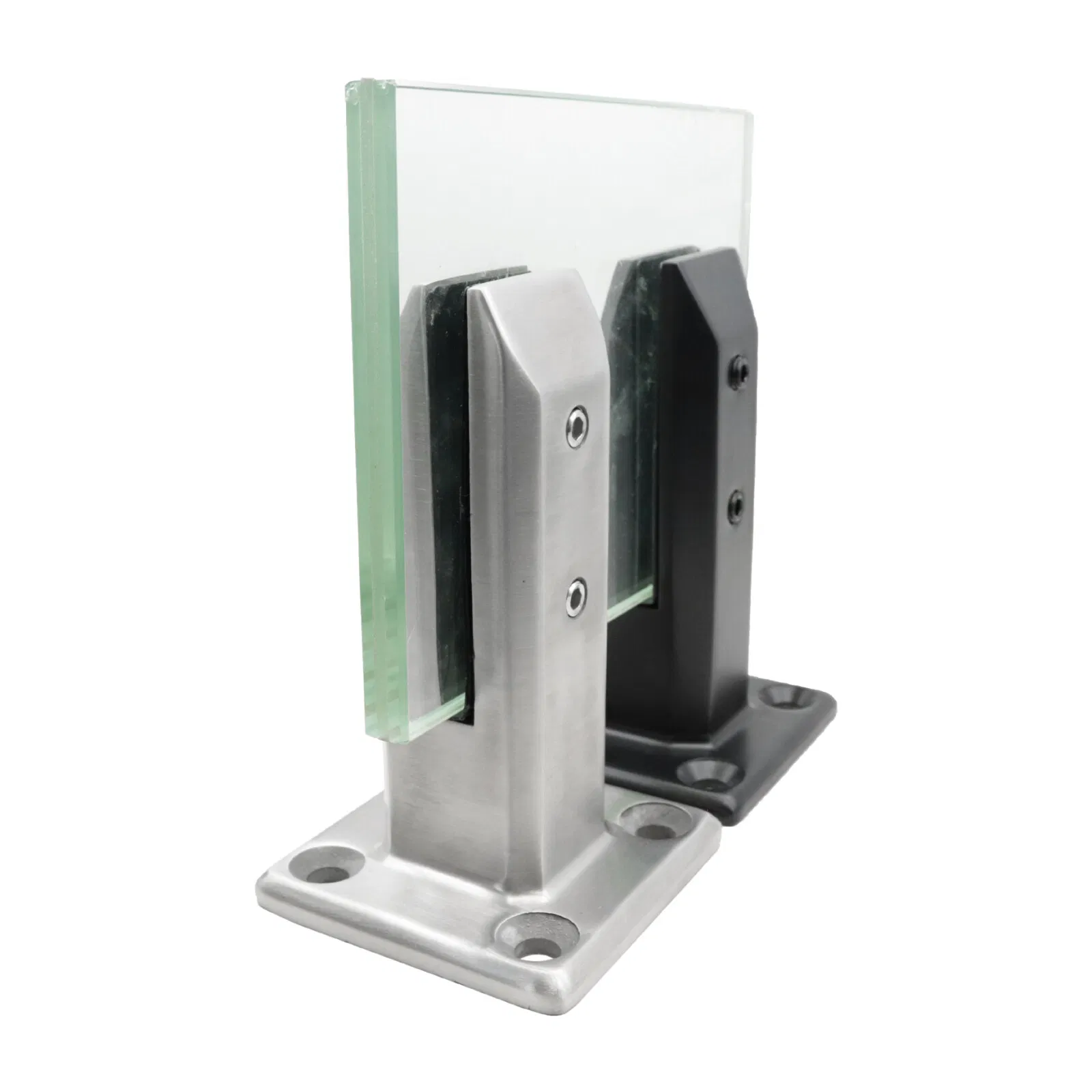 Satin Polish Big Opening 17mm Duplex 2205 Stainless Steel Square Glass Pool Fence Spigot