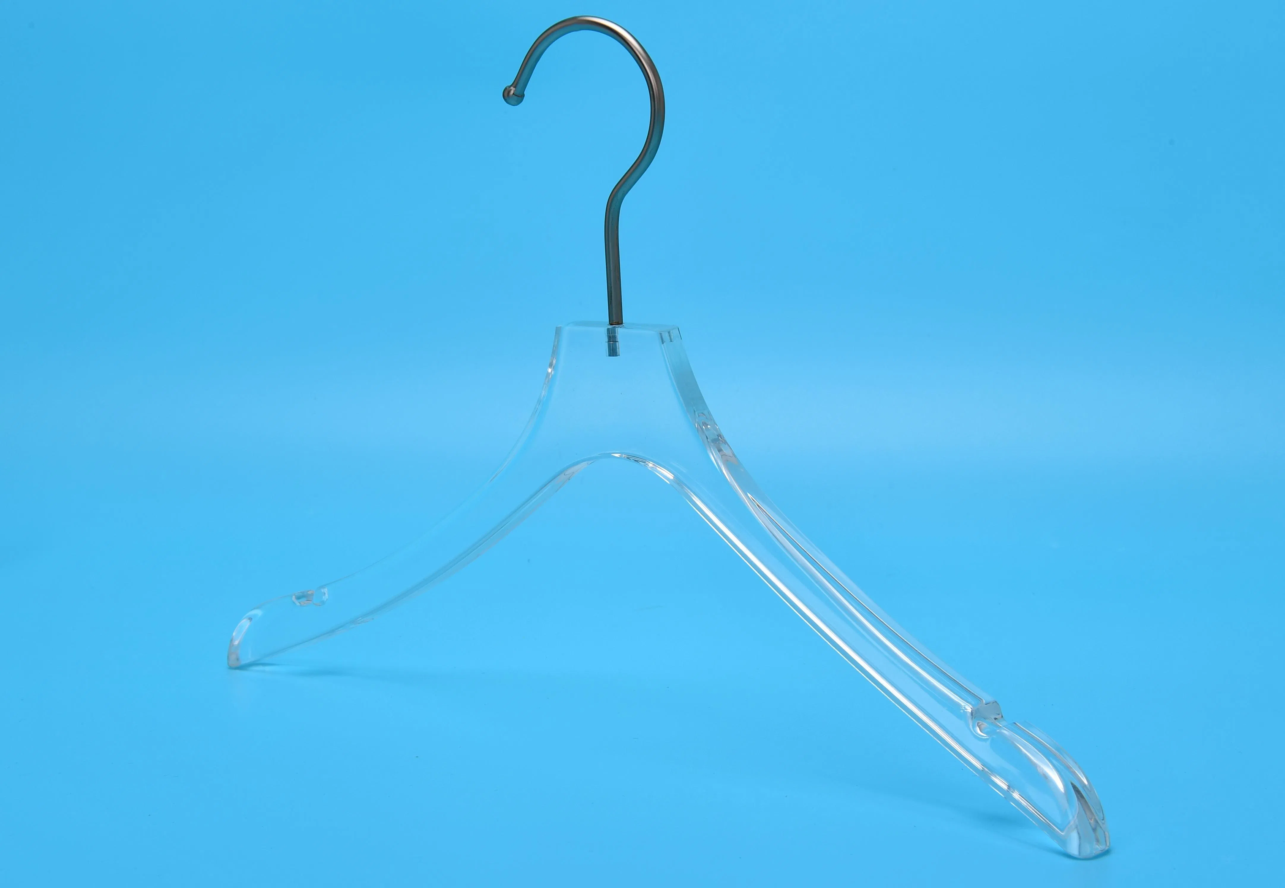 Transparent Crystal Clear Acrylic Lucite Glitter Clothes Suit Dresses Pants Coat Clothing Door Hanger Luxury Free Logo