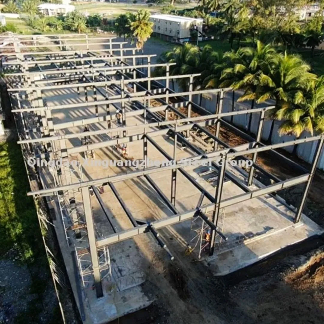 Cheap Price Prefabricated Steel Structure Supermarket Commercial Steel Shop in PNG