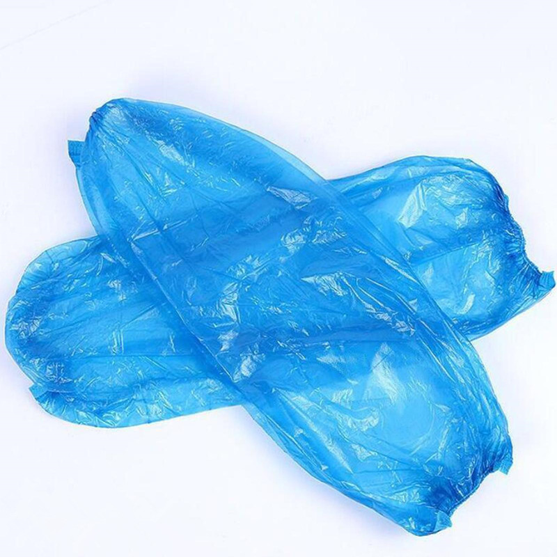 Disposable Arm Sleeves Waterproof PE Plastic Oversleeves for Cooking Cleaning Working Painting