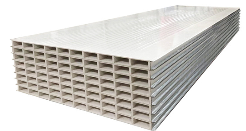 Factory Direct Sales of Hollow Glass Magnesium Ceiling Wall Board Color Steel Sandwich Panels Can Be Customized Professional Production