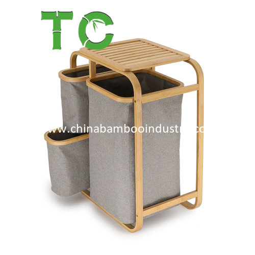 Wholesale Bamboo Laundry Basket Dirty Clothes Basket Bathroom Laundry Basket Storage Basket Clothing Storage Box