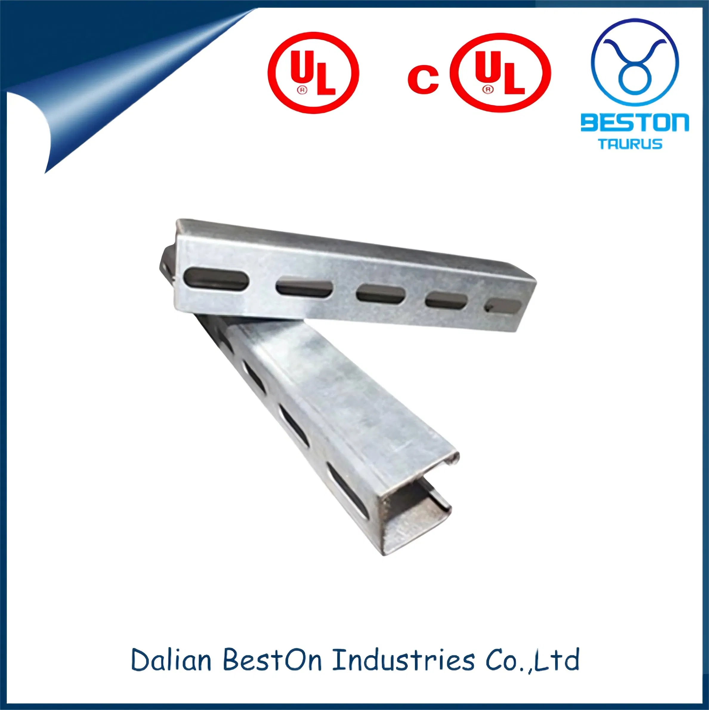 Slotted Metal Channel, C/U Steel Profile for Shelving and Installation