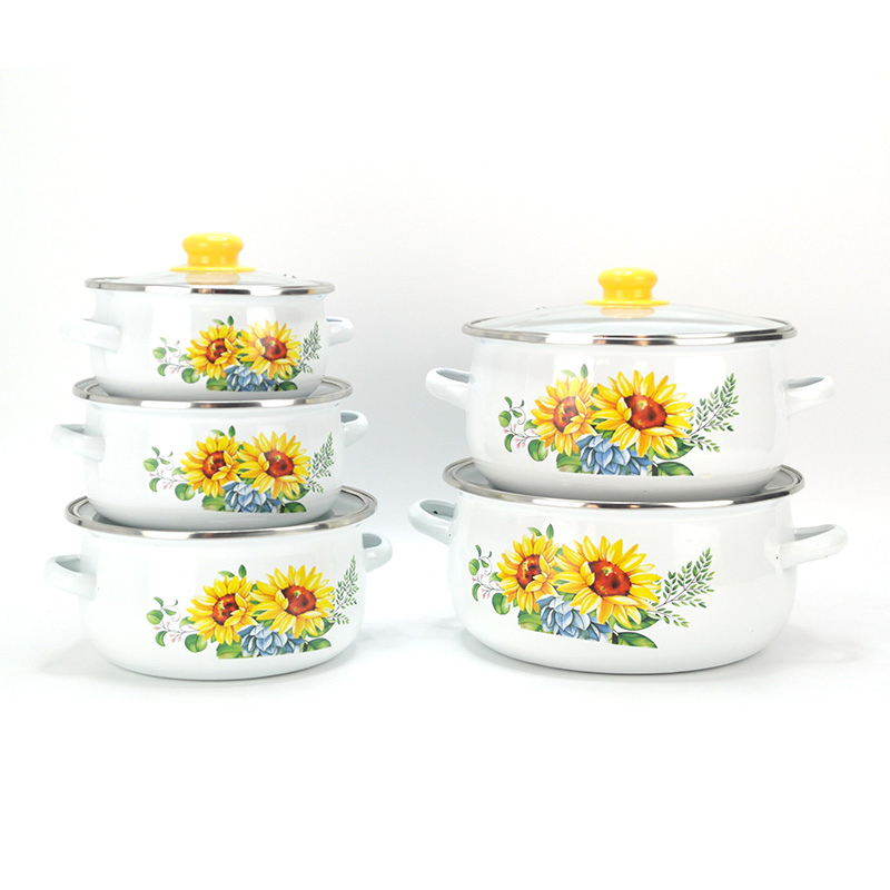 Enamel Casserole Cookware Sets Cooking Pot