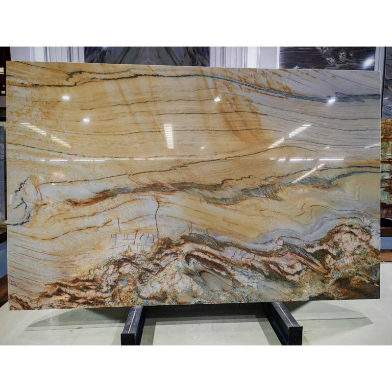 Exquisite Rainbow Marble Slab Natural Stone for Stunning Home Decor Solutions Modern Marble Decor