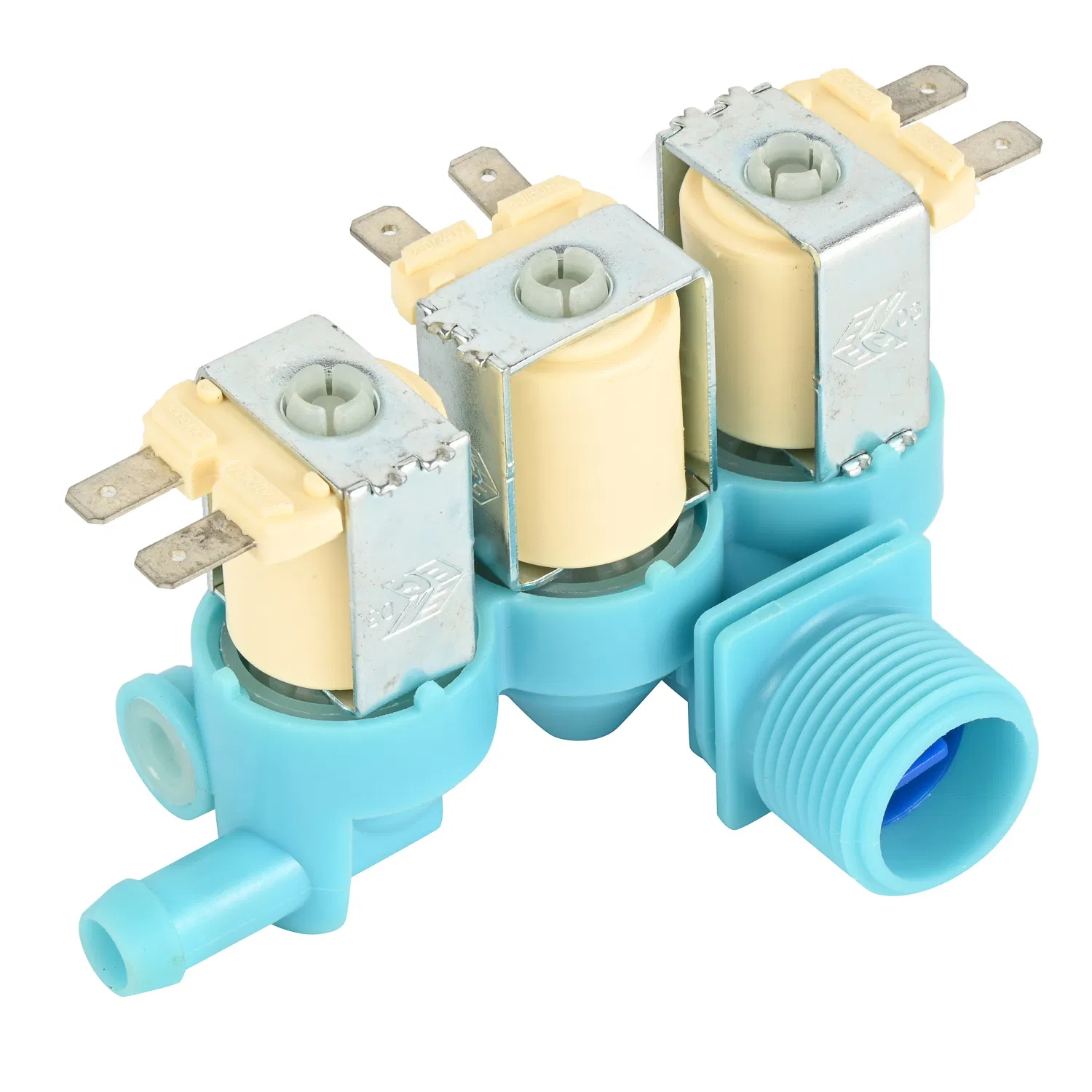 AC220-240V Washing Machine Solenoid Valve, Fully Compatible Automatic Washing Machine Replacement Water Inlet Valve