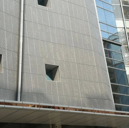 Wood Grain Finish Aluminum Veneer Cladding for Curtain Wall