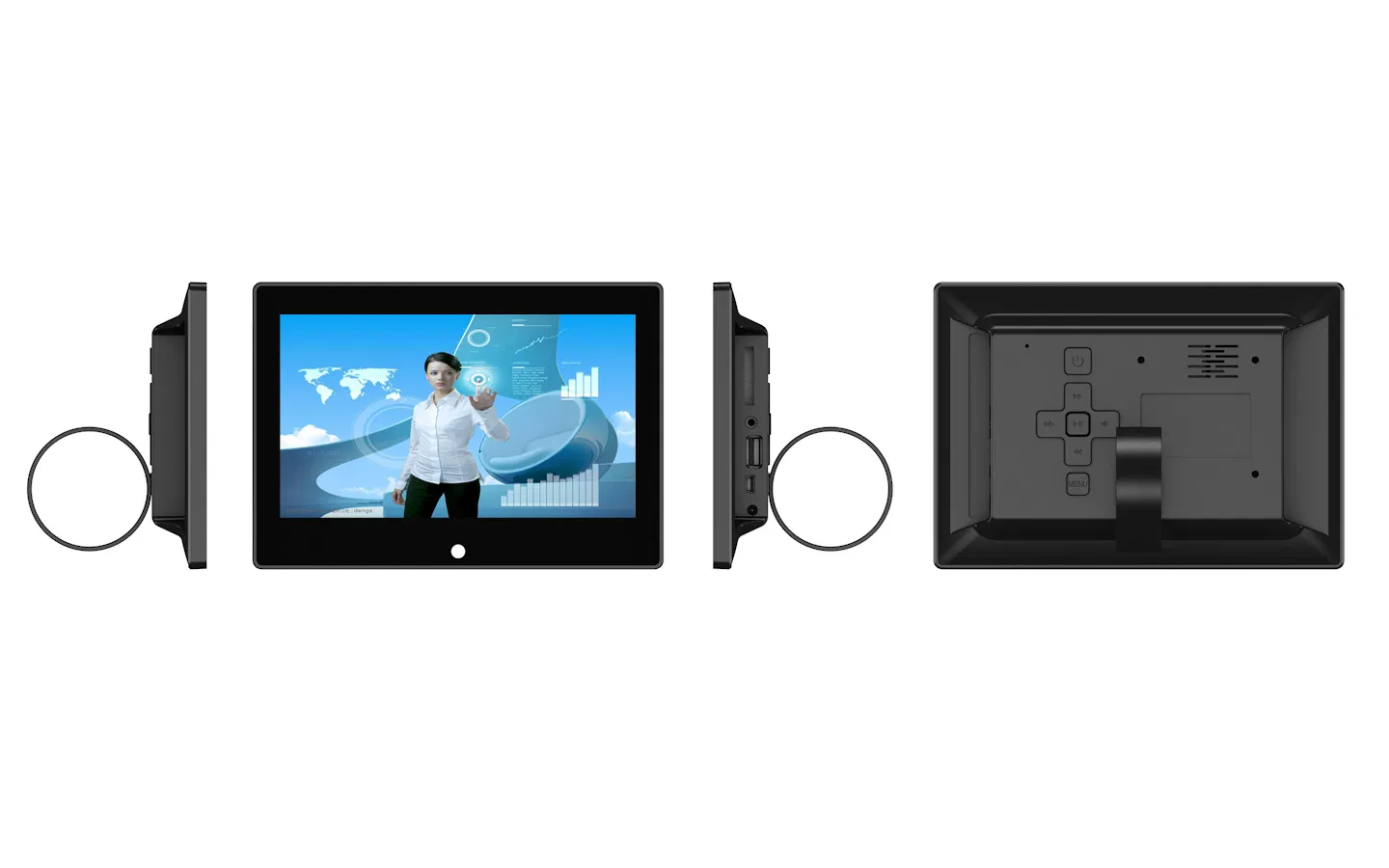 Low Cost LCD/LED Digital Photo Frame LCD Video Screen Fsdu Display Monitor