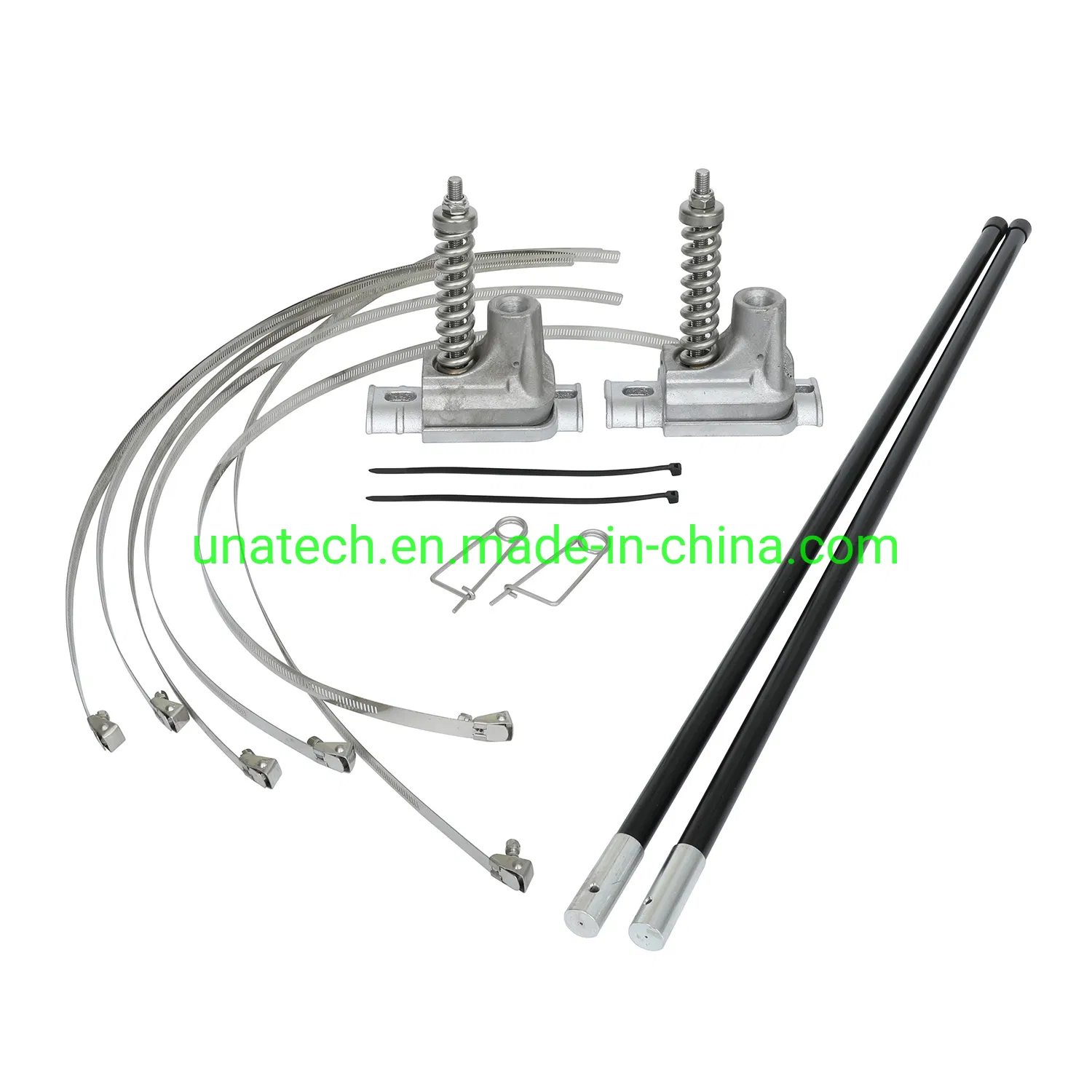 Stainless Steel Street Light Pole Advertising Sign Holder Mechanism