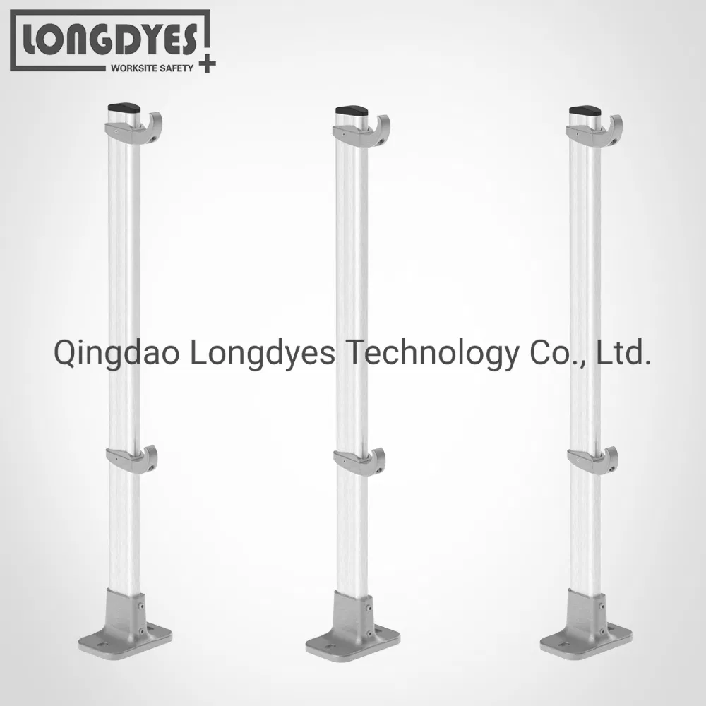 Parapet Fixed Guardrail and Handrail with Straight Upright