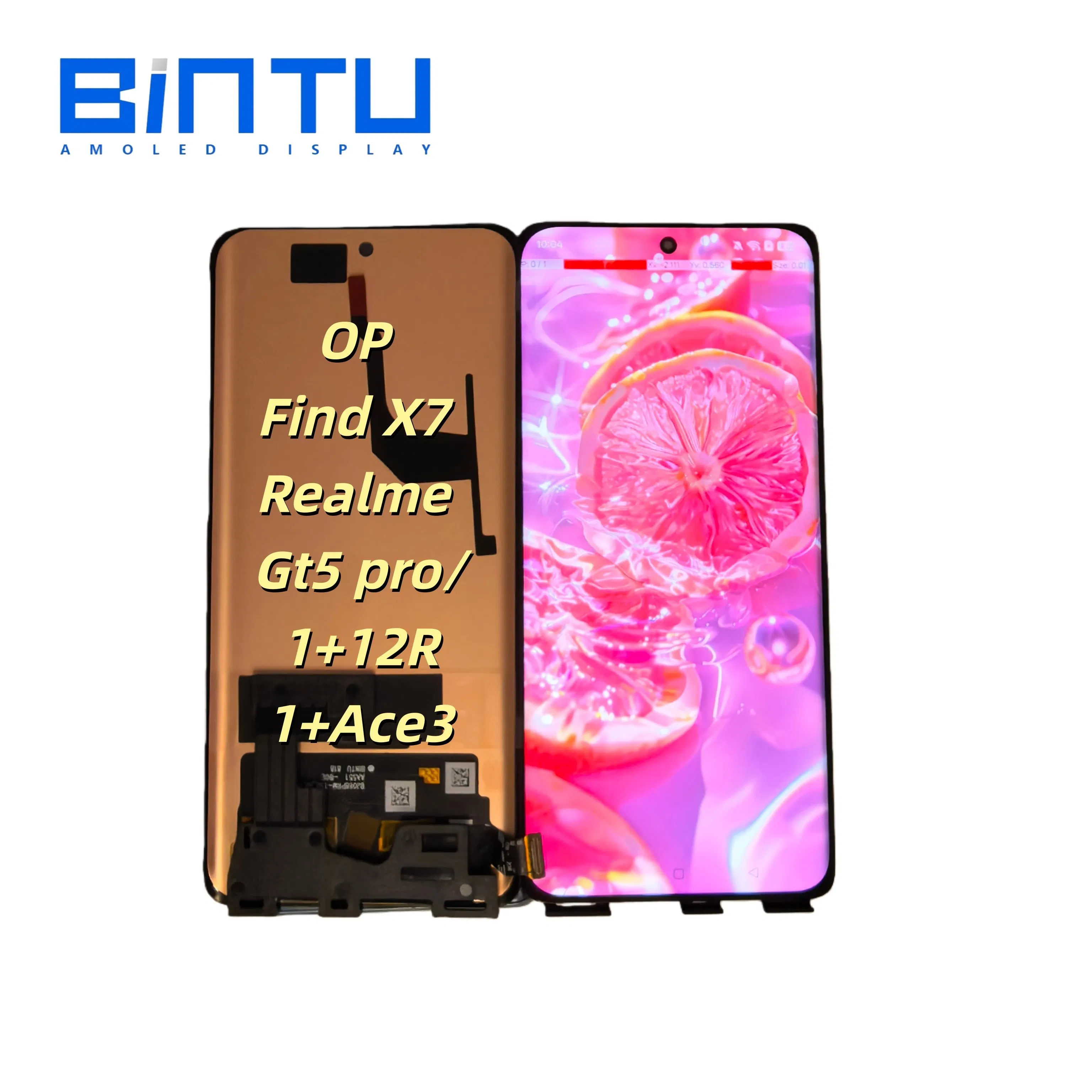 OLED-дисплей Bintu для Oppo Find X7, Realme GT5 Pro, 1+ 12R/Ace3
