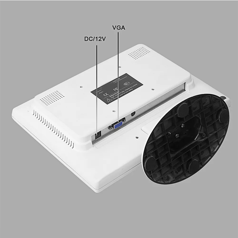 10.1-Inch 4: 3 LED Liquid Crystal Display VGA Input HD CCTV Monitor Mini TV Monitor VGA Input
