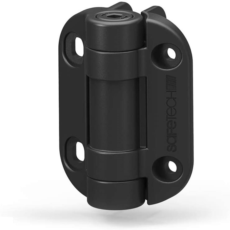 Safetech Hardware Black Key-Lockable Gate Latch