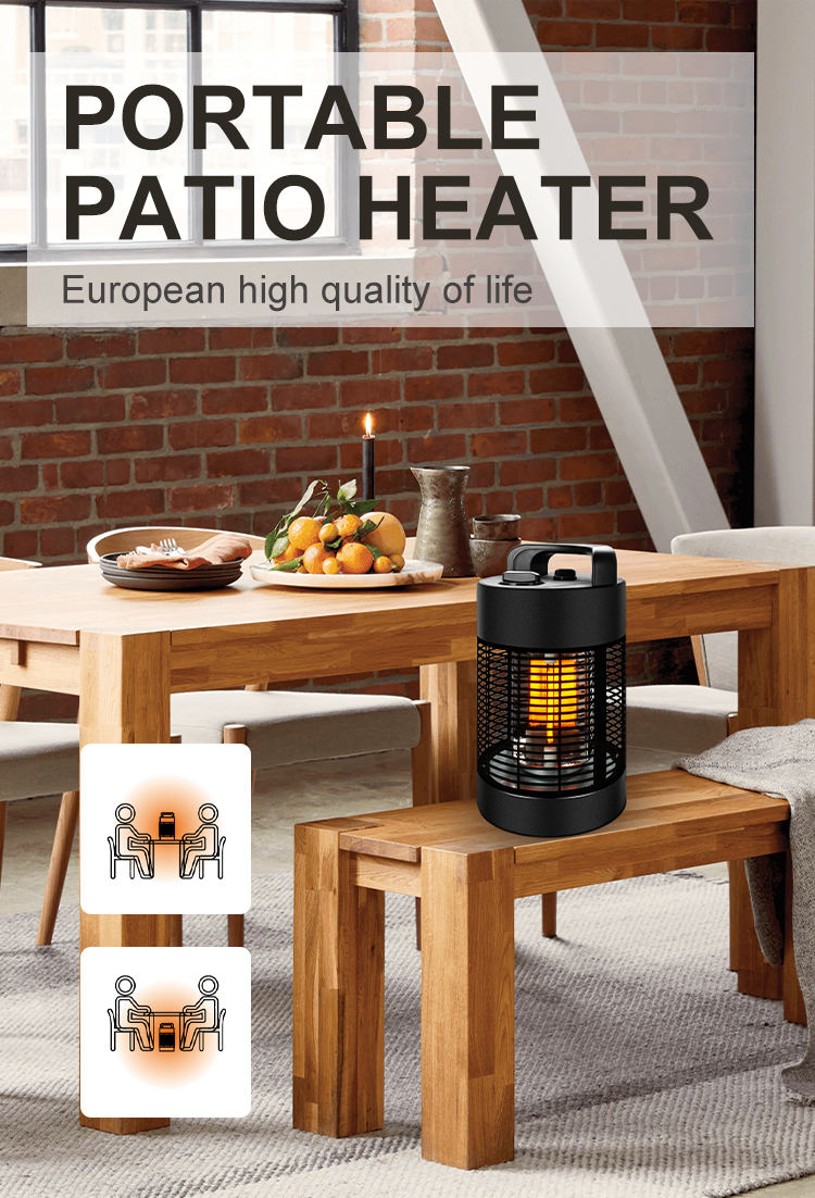 Fast Heating Overheat Protection Waterproof Portable Infrared Electric Heater
