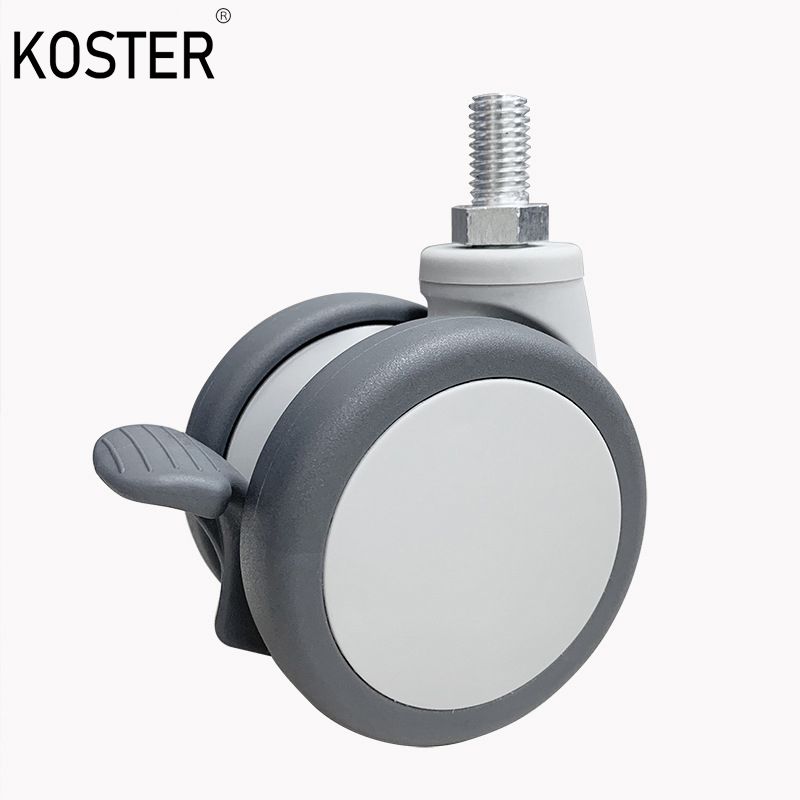 Hot Selling Good Quality PU 6in Medical Caster Light Duty Casters