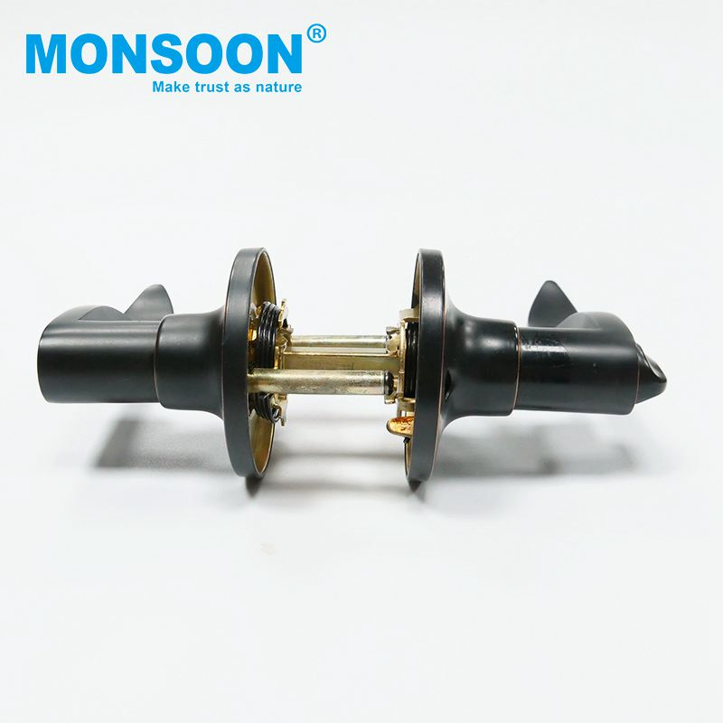 High Quanlity Security Easy Install Cylindrical Door Knob Lock Entrance Bathroom Toilet Leverset Lock Metal Lever Handle Lock