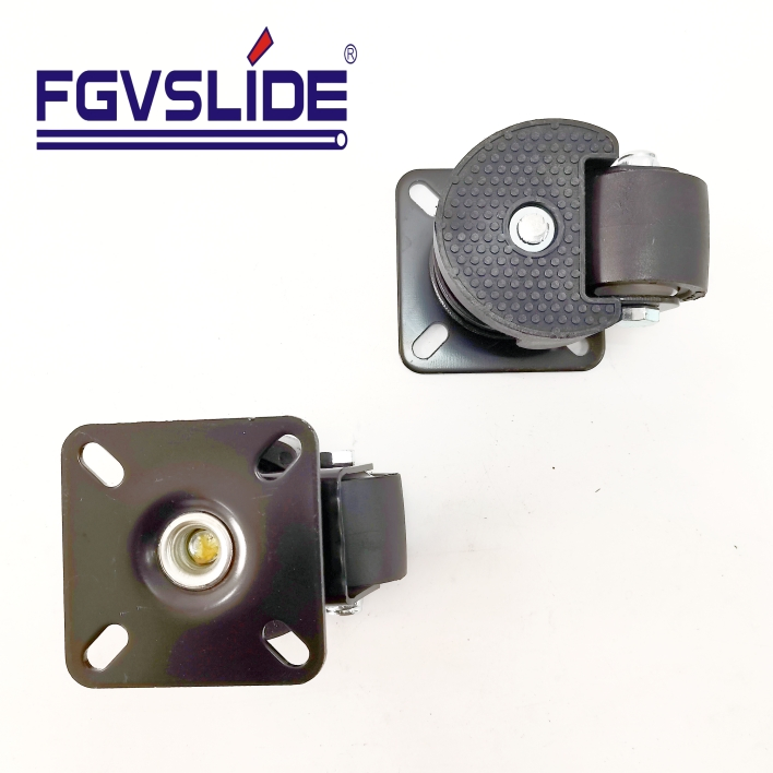 Heavy Duty Side Mount Caster Wheel with Adjustable Nylon Features