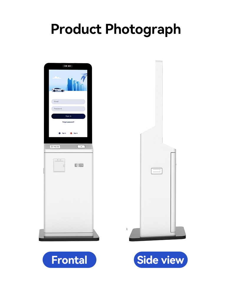 32 Inch Self Service Kiosk with Thermal Printer Camera Card Reader