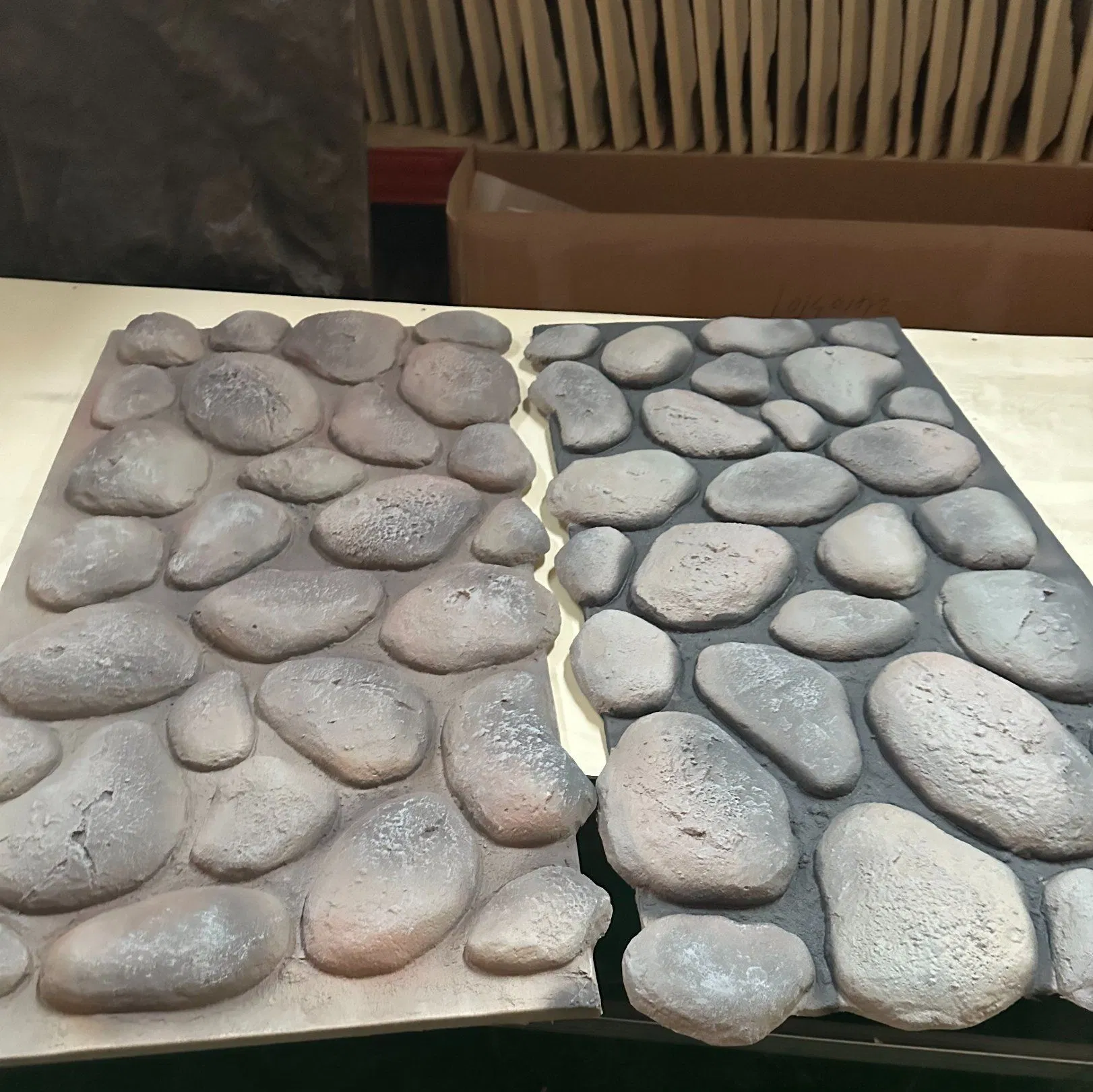 Decoration 3D Rock Mushroom Faux Cobblestone Wall Panel PU Stone
