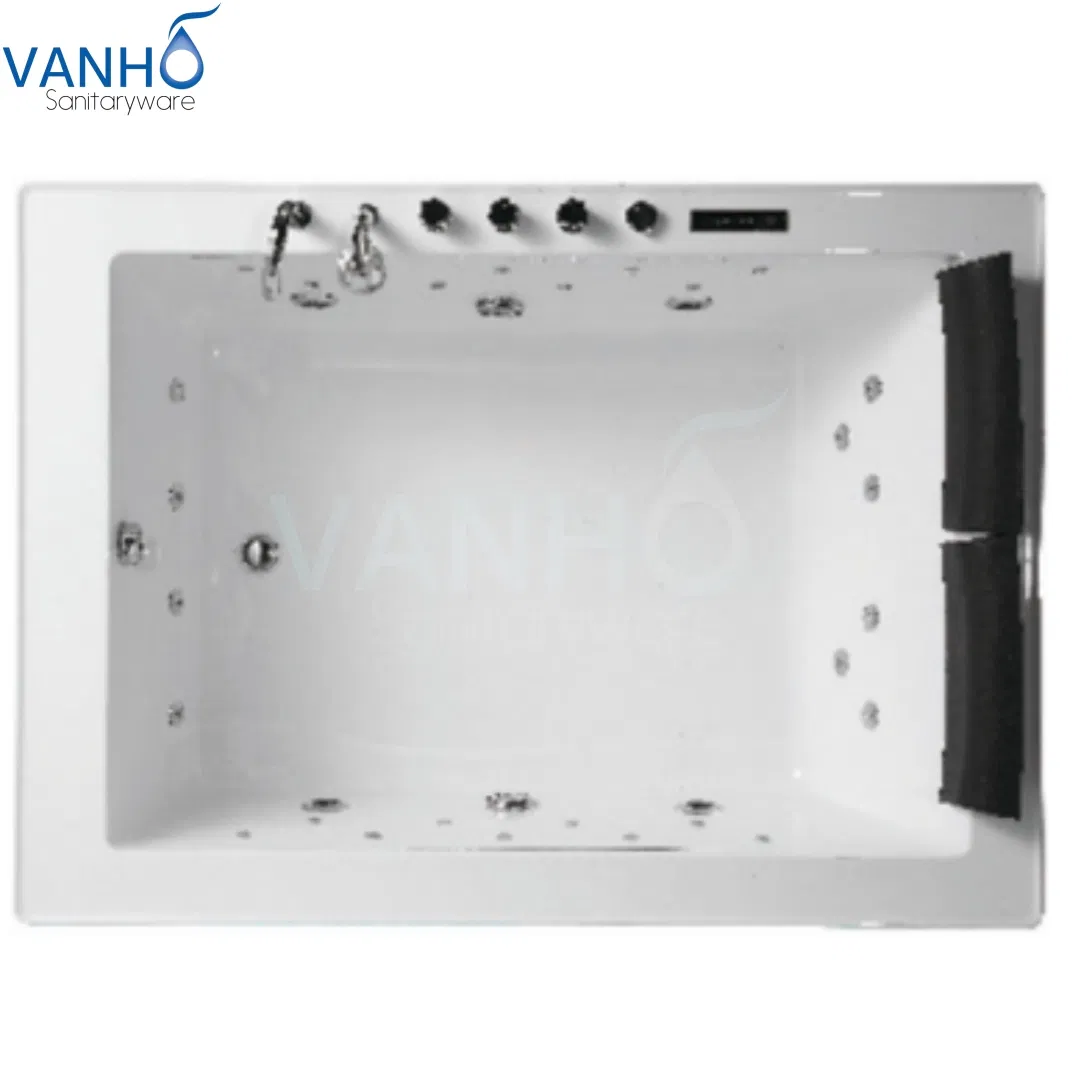 Акриловая ванна с гидромассажем и водопадом